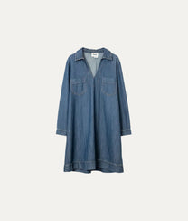 Blue Denim Robe Dress