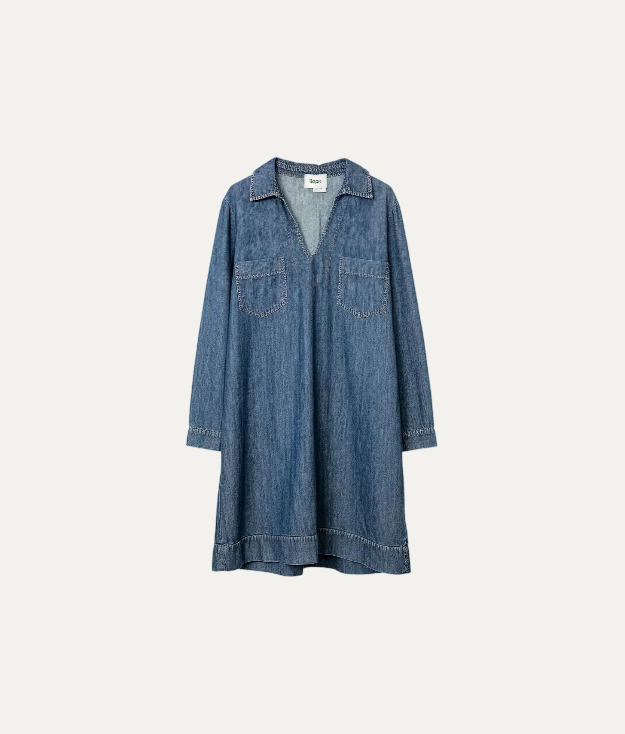 Blue Denim Robe Dress
