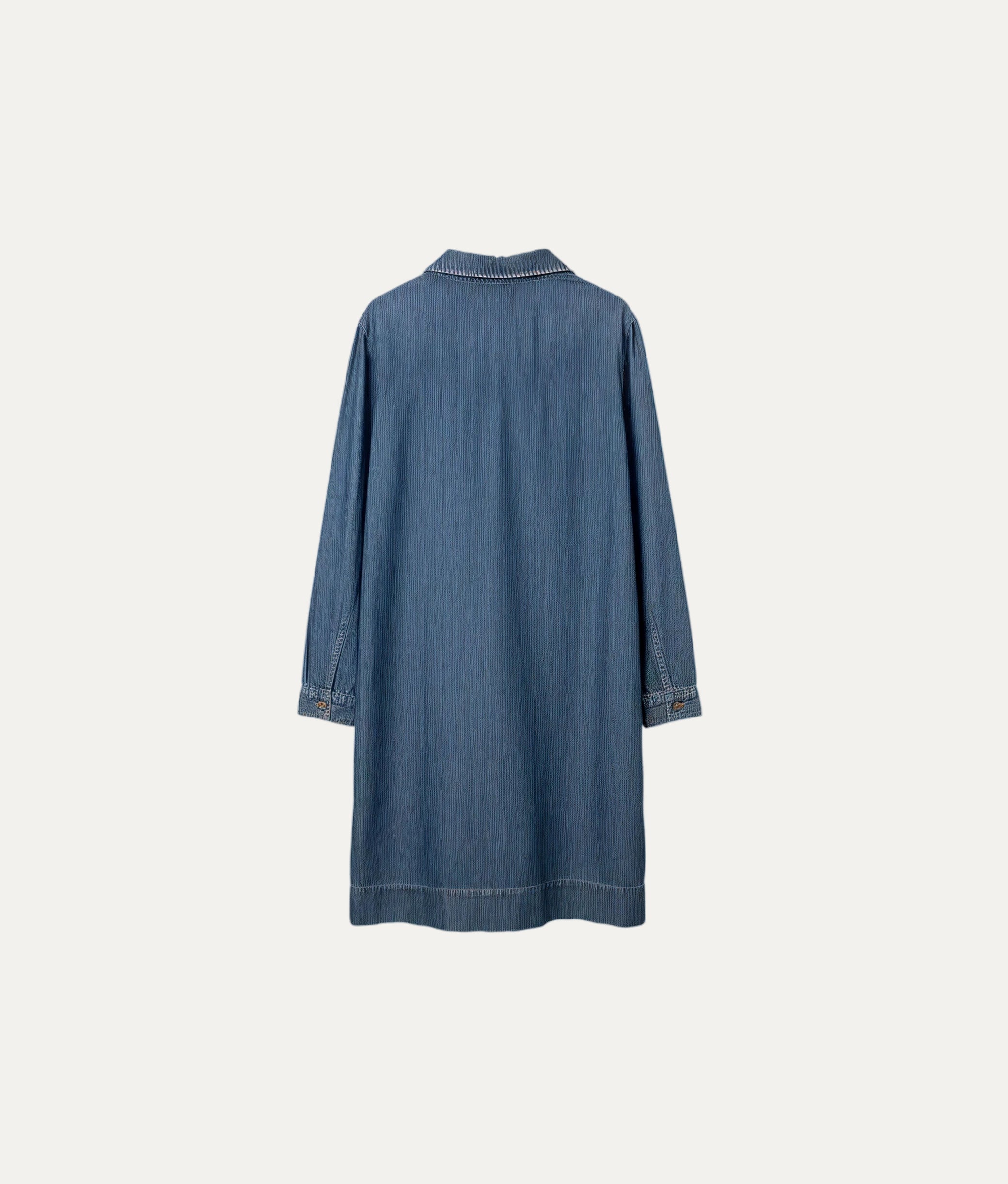 Blue Denim Robe Dress