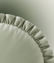 Mint Round Velvet Cushion