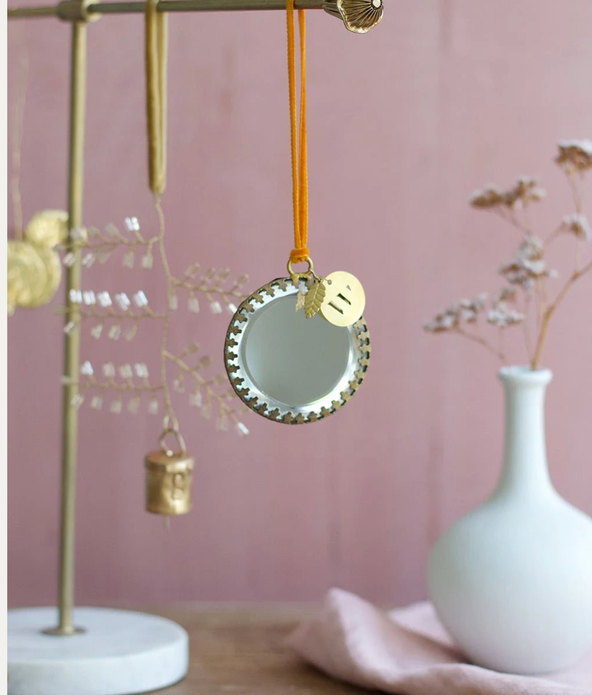 Round Mirror Ornament