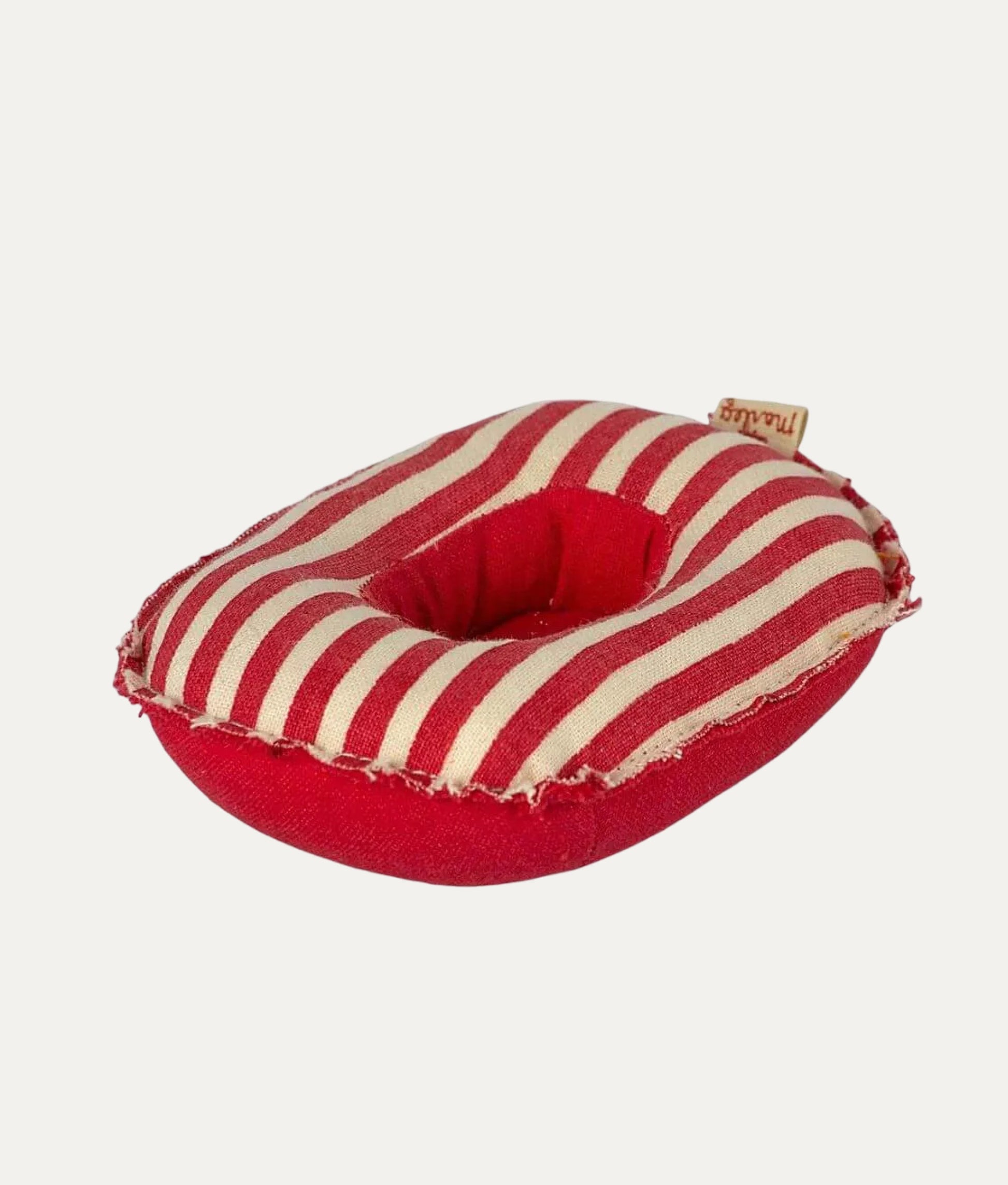 Rubber Boat with Red Stripes