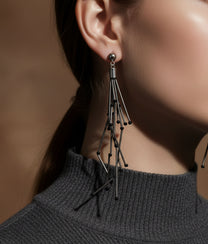 RUGIADA Black Earrings