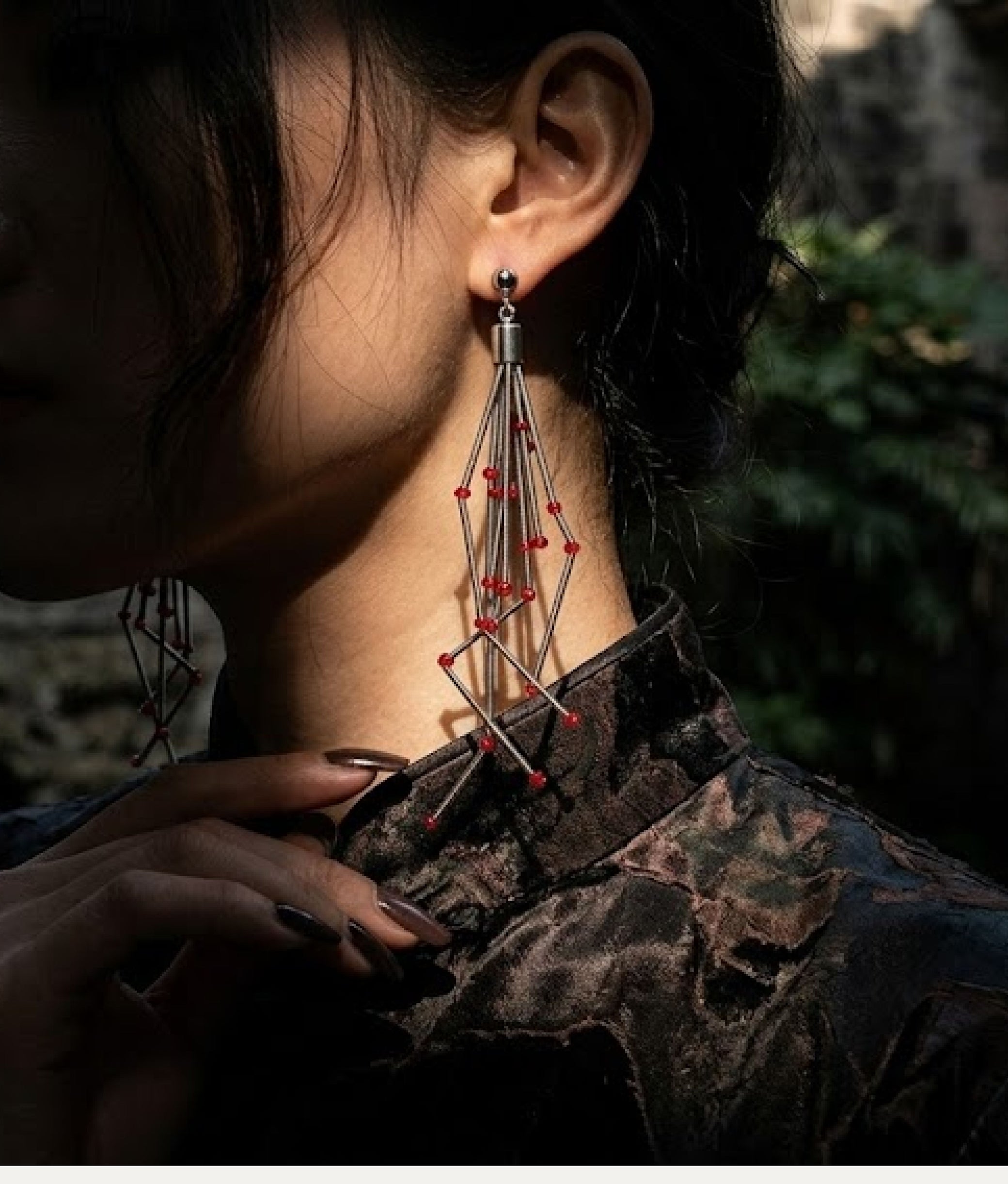 RUGIADA Red Earrings