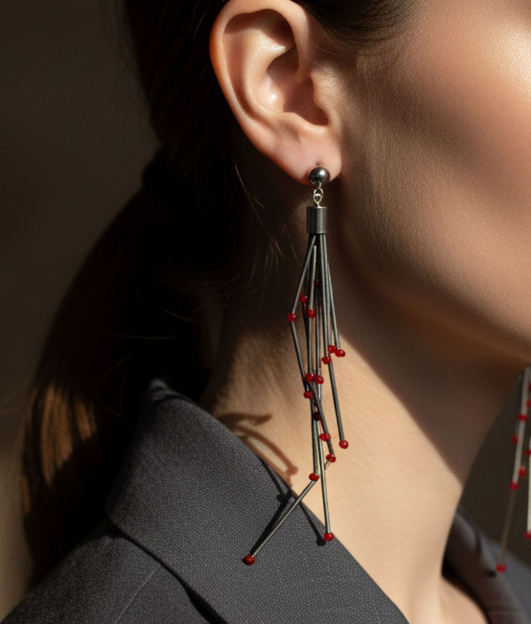 RUGIADA Red Earrings