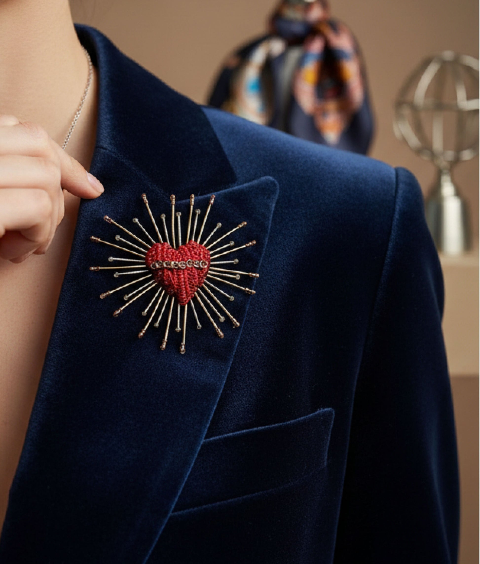 Sacred Heart Brooch
