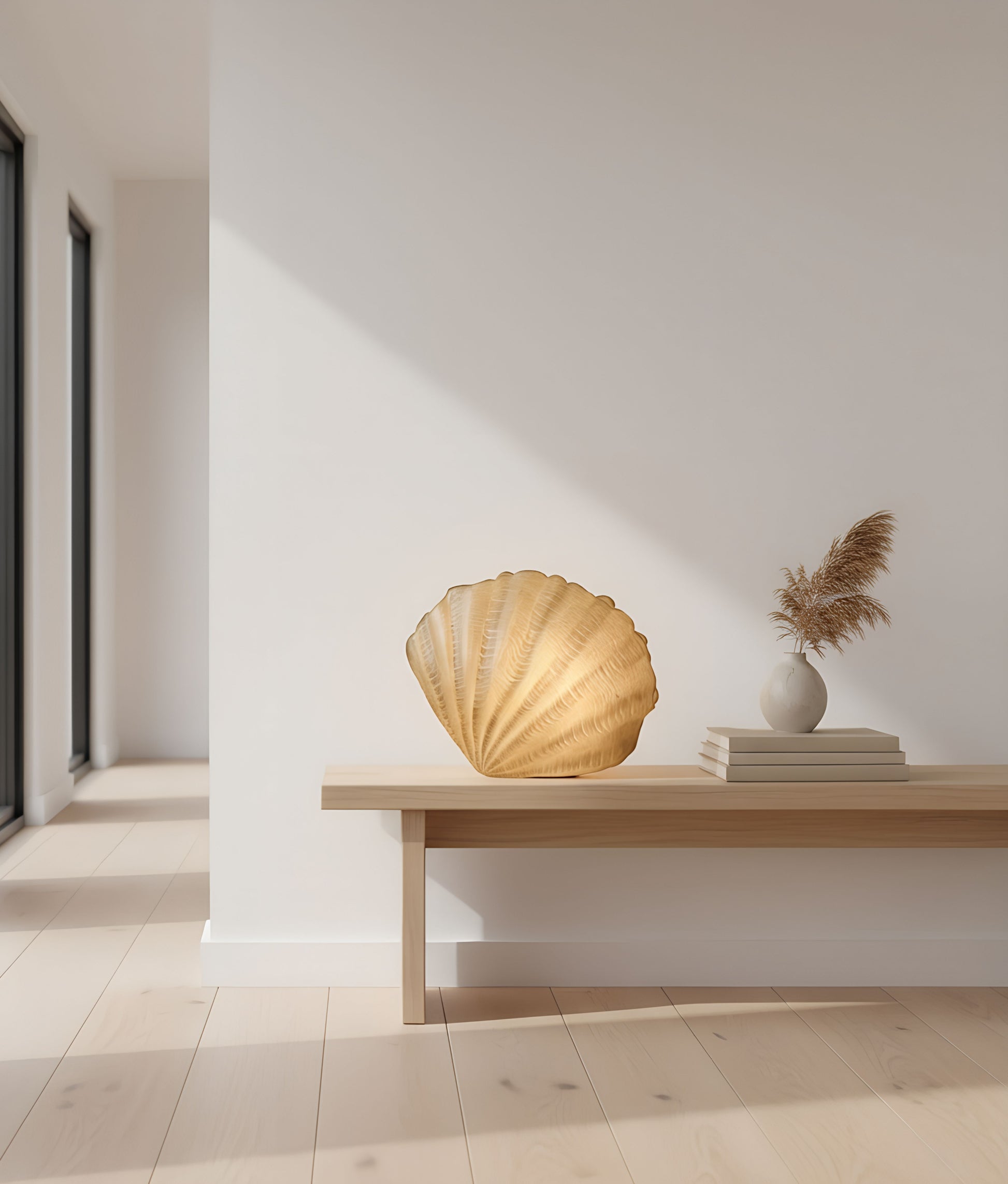 Scallop Shell Coral Lamp