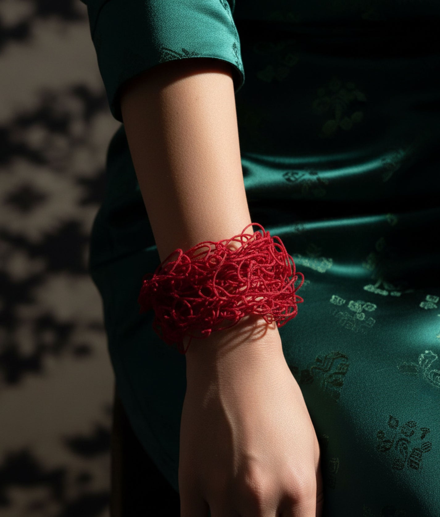 SCRIBBLE SLIM Red Bracelet