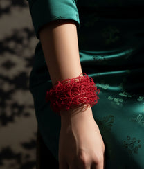 SCRIBBLE SLIM Red Bracelet