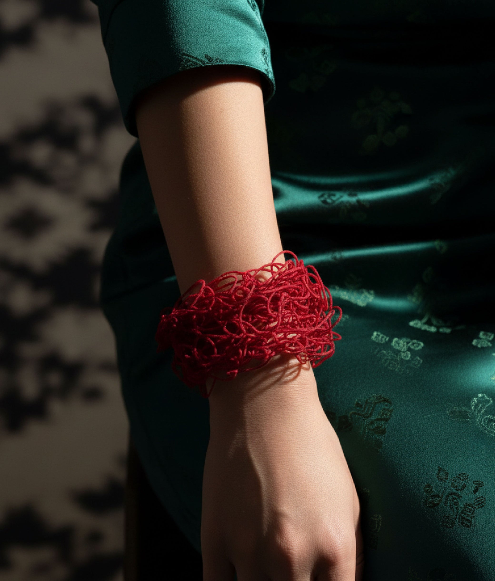SCRIBBLE SLIM Red Bracelet