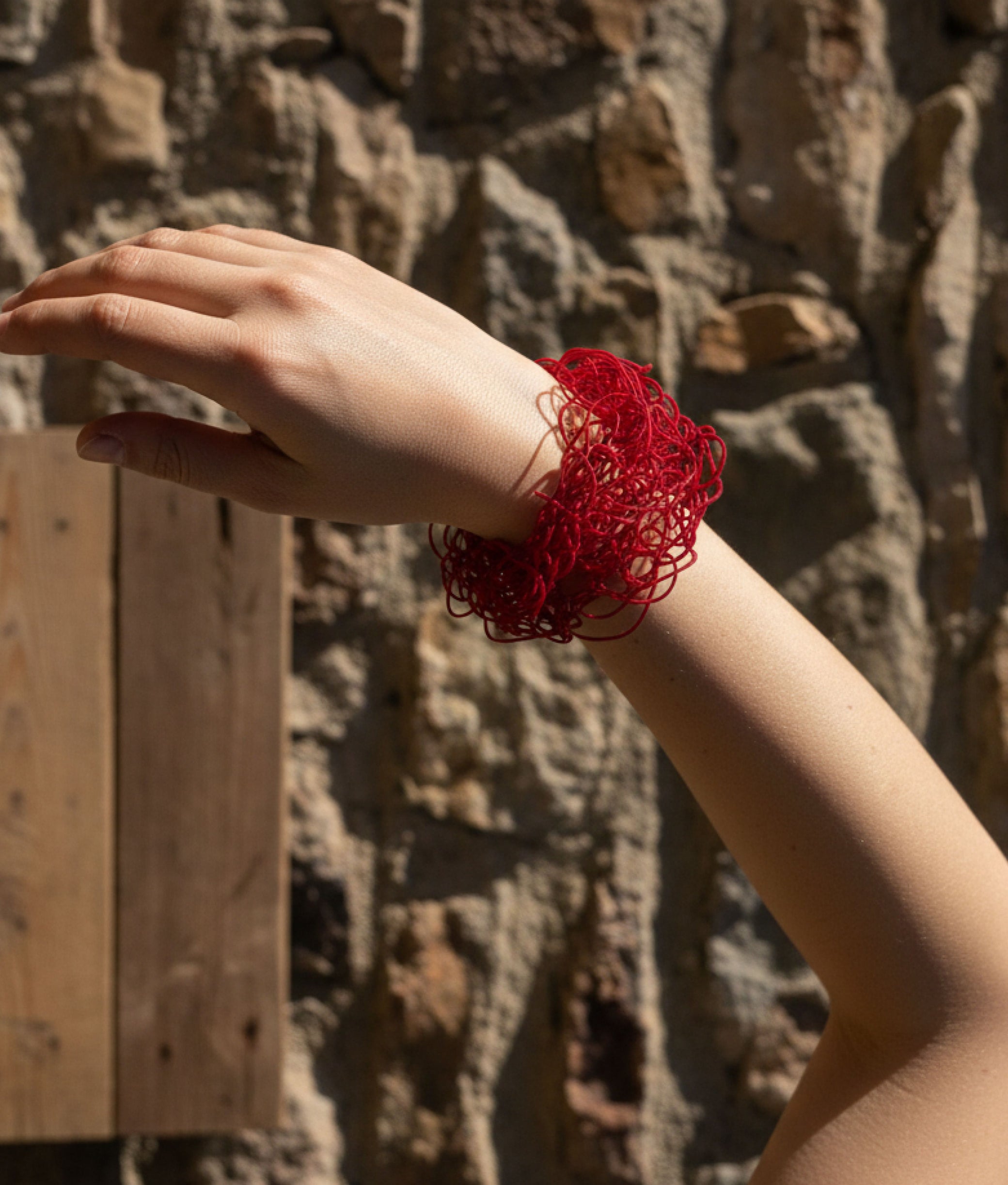 SCRIBBLE SLIM Red Bracelet