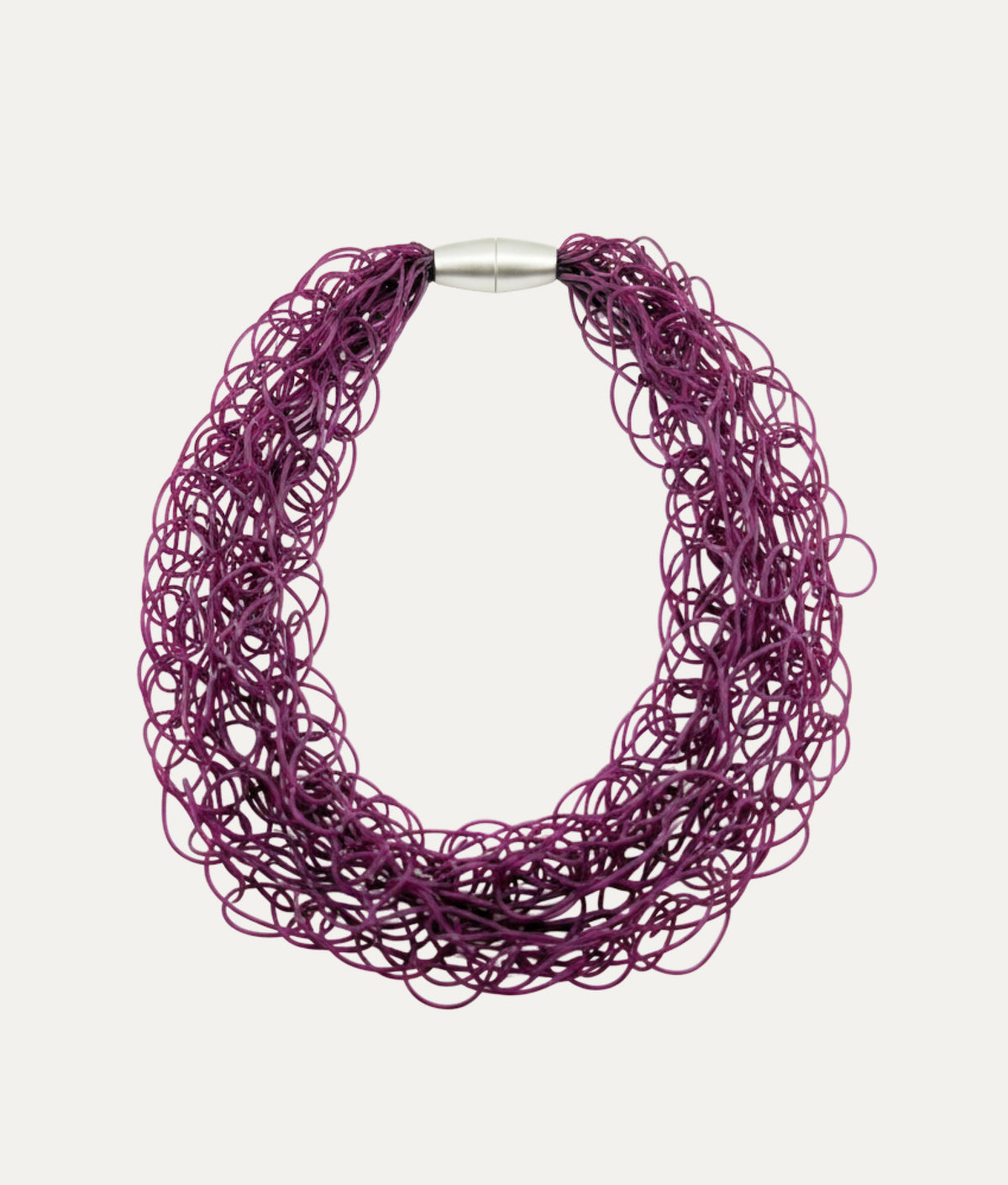 SCRIBBLE SLIM M Burgundy Necklace