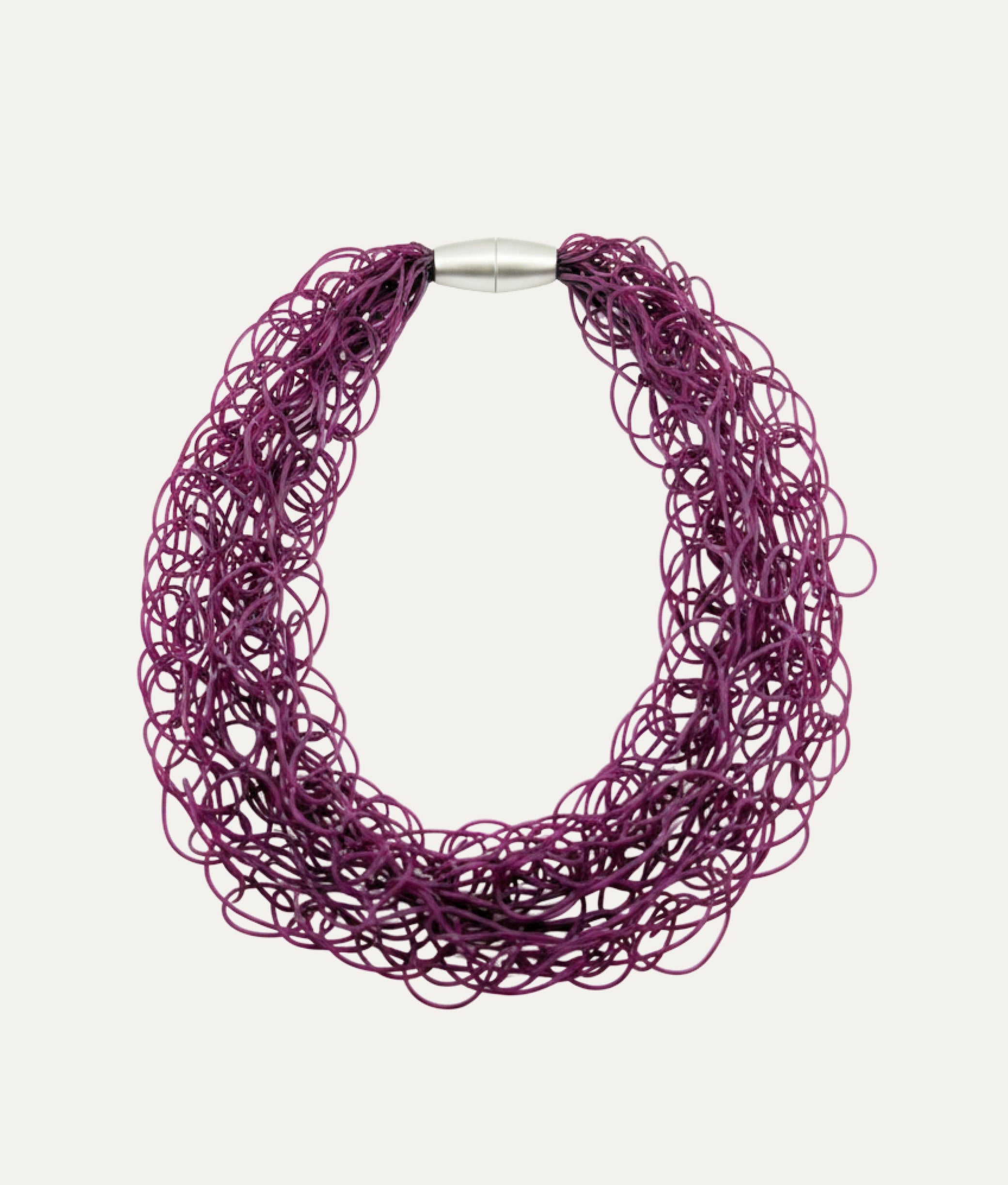SCRIBBLE SLIM M Burgundy Necklace