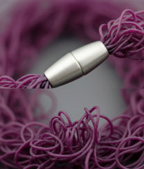 SCRIBBLE SLIM M Burgundy Necklace