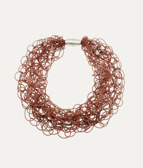 SCRIBBLE SLIM M Copper Necklace