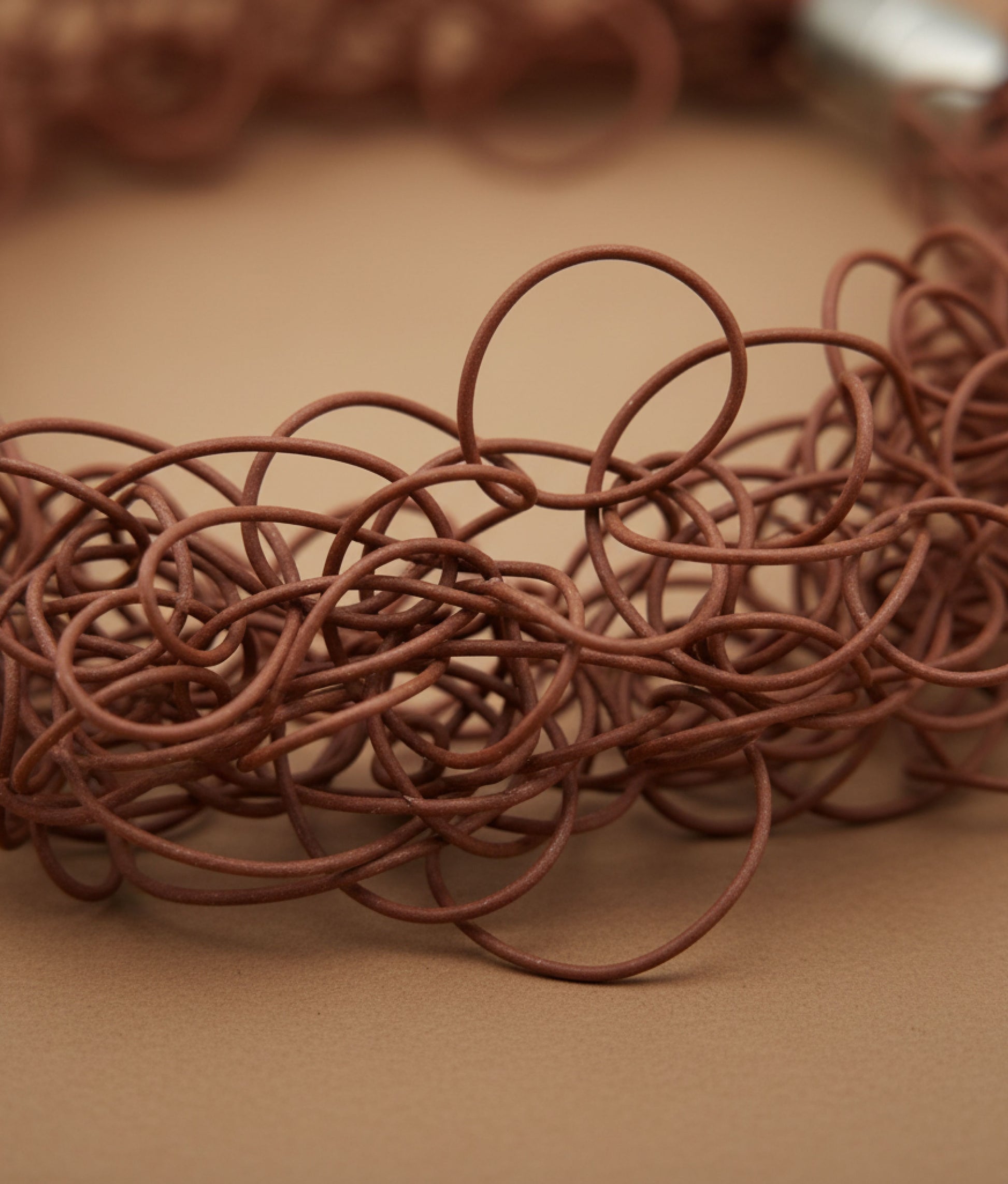 SCRIBBLE SLIM M Copper Necklace