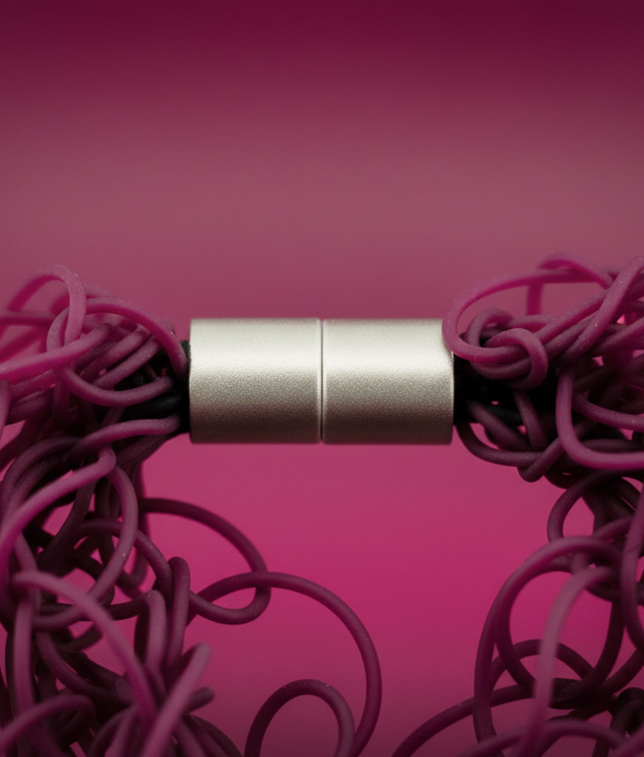 SCRIBBLE SLIM Burgundy Bracelet