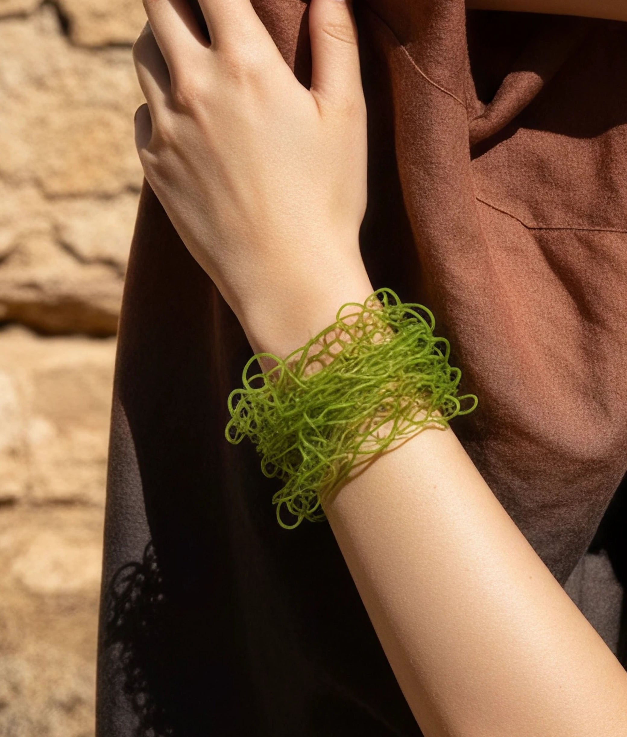 SCRIBBLE SLIM Olive Bracelet