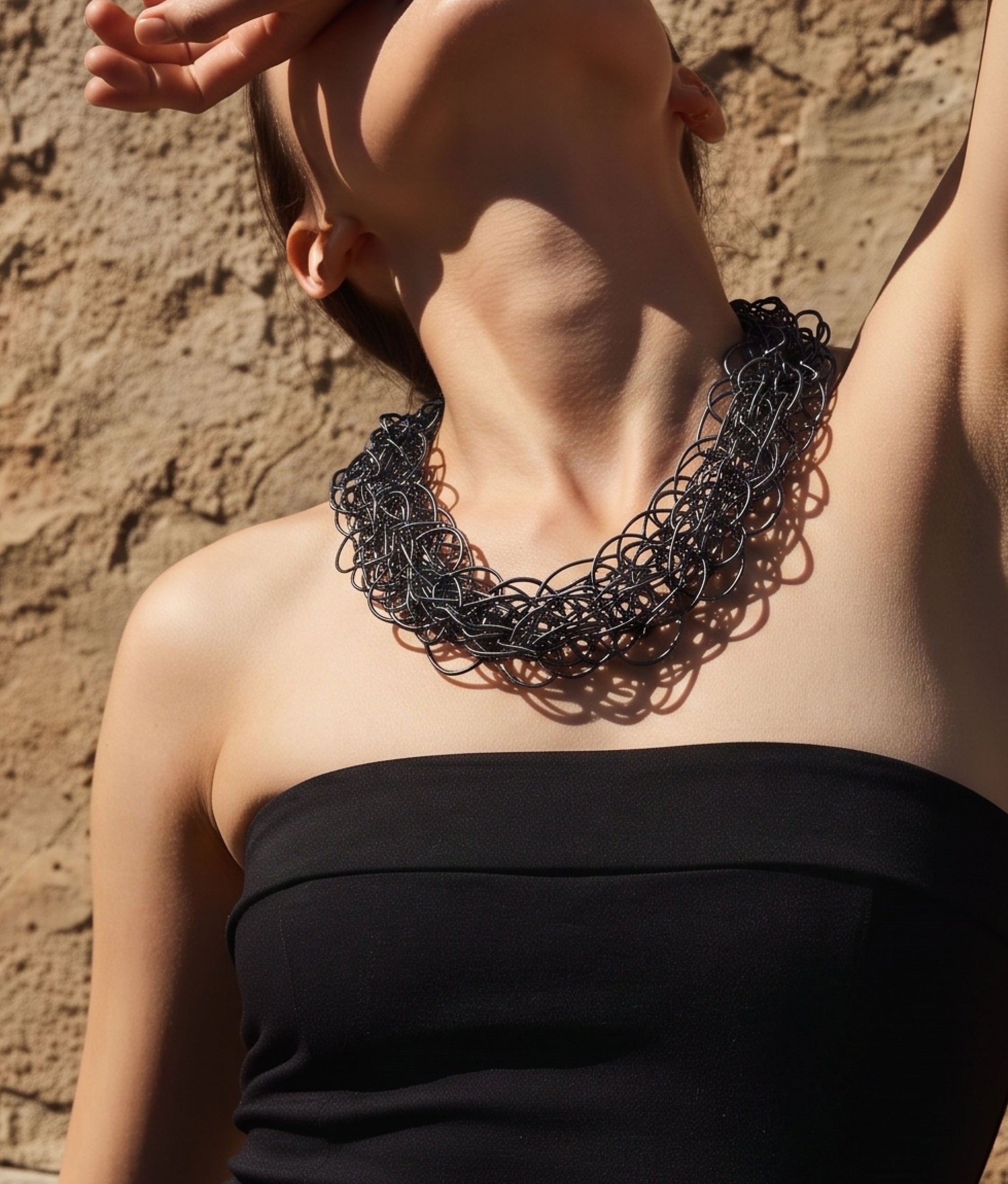 SCRIBBLE SLIM M Titanium Necklace