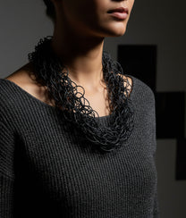 SCRIBBLE SLIM M Titanium Necklace