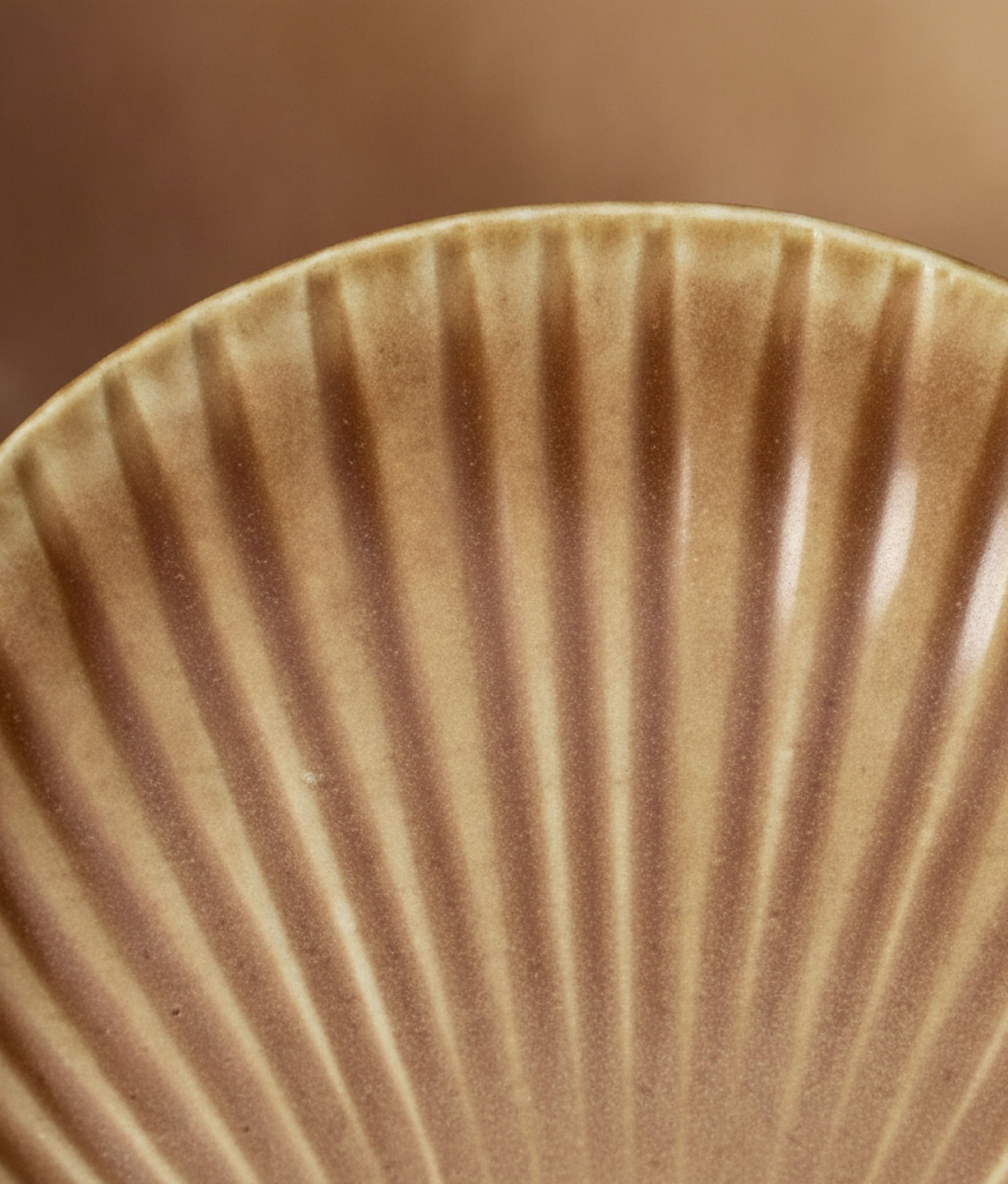 Orange Stoneware Sea Shell Tray Small