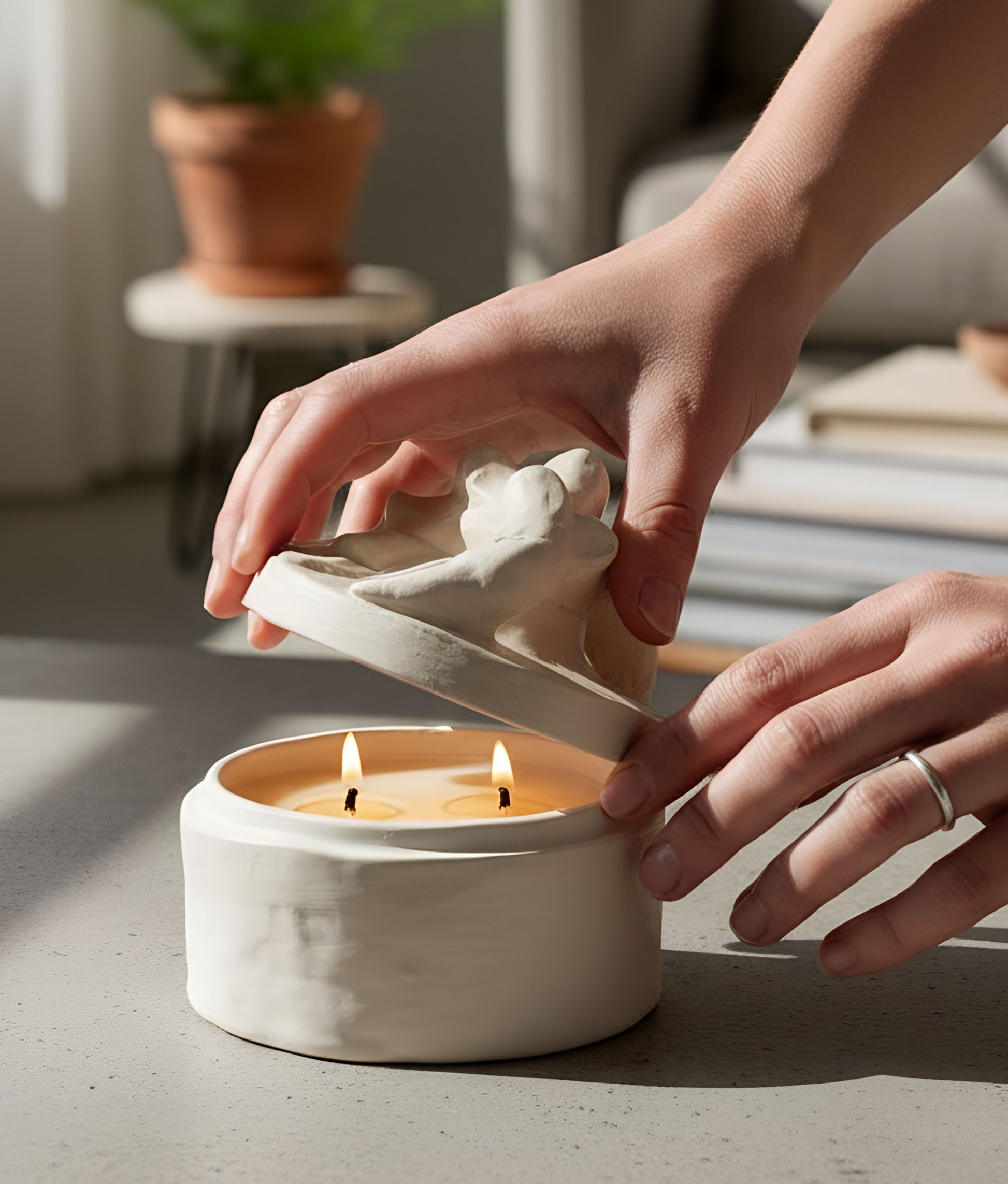 Bird Scented Candle Ivory