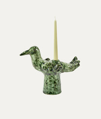 Green Bird Candle Holder