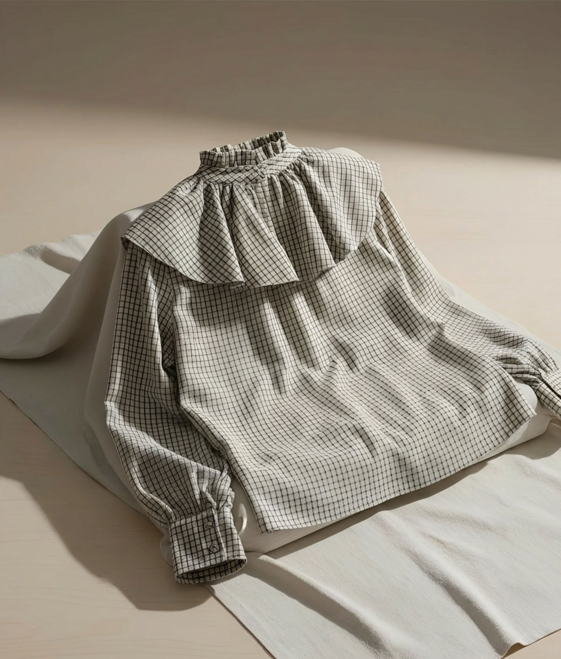 Shirt Cream Squares