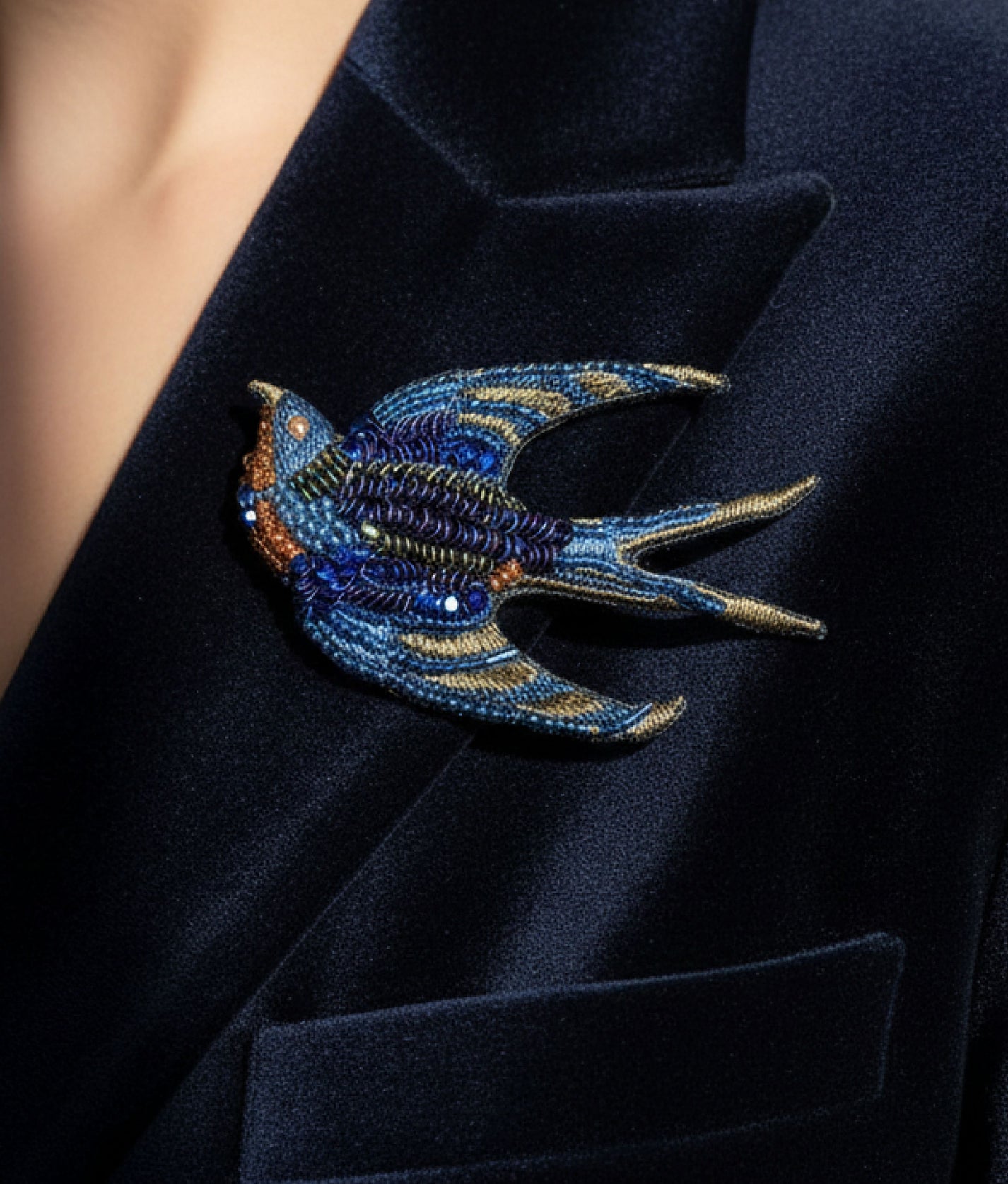 Singing Swallow Brooch