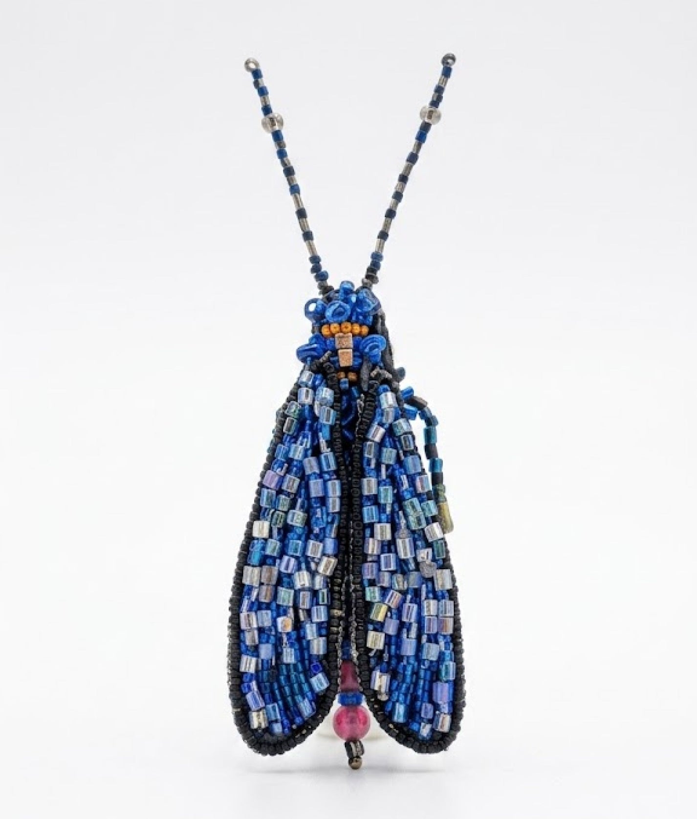 Stained Skywing Fly Brooch