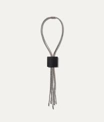SLIDE STEEL QUADRO Black Necklace