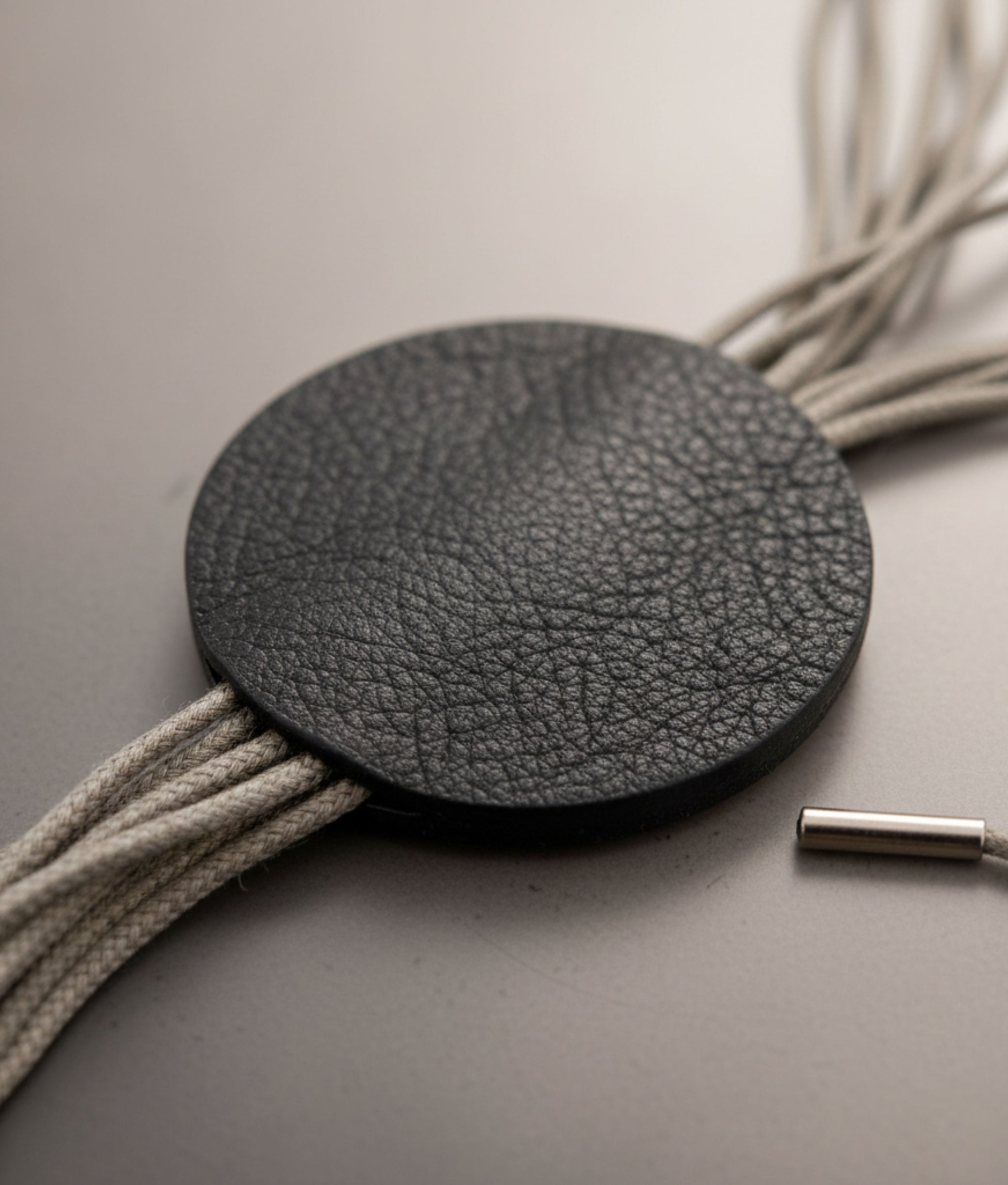 SLIDE STEEL Black Necklace