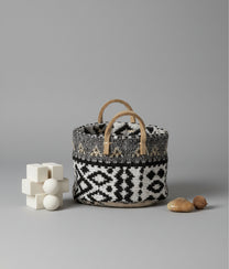 Small Basket (Black/Nude)