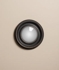 Small Convex Mirror In Dark Patina