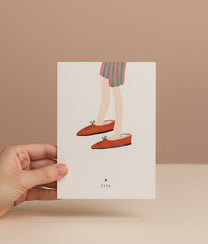 Souliers Papa Greeting Card