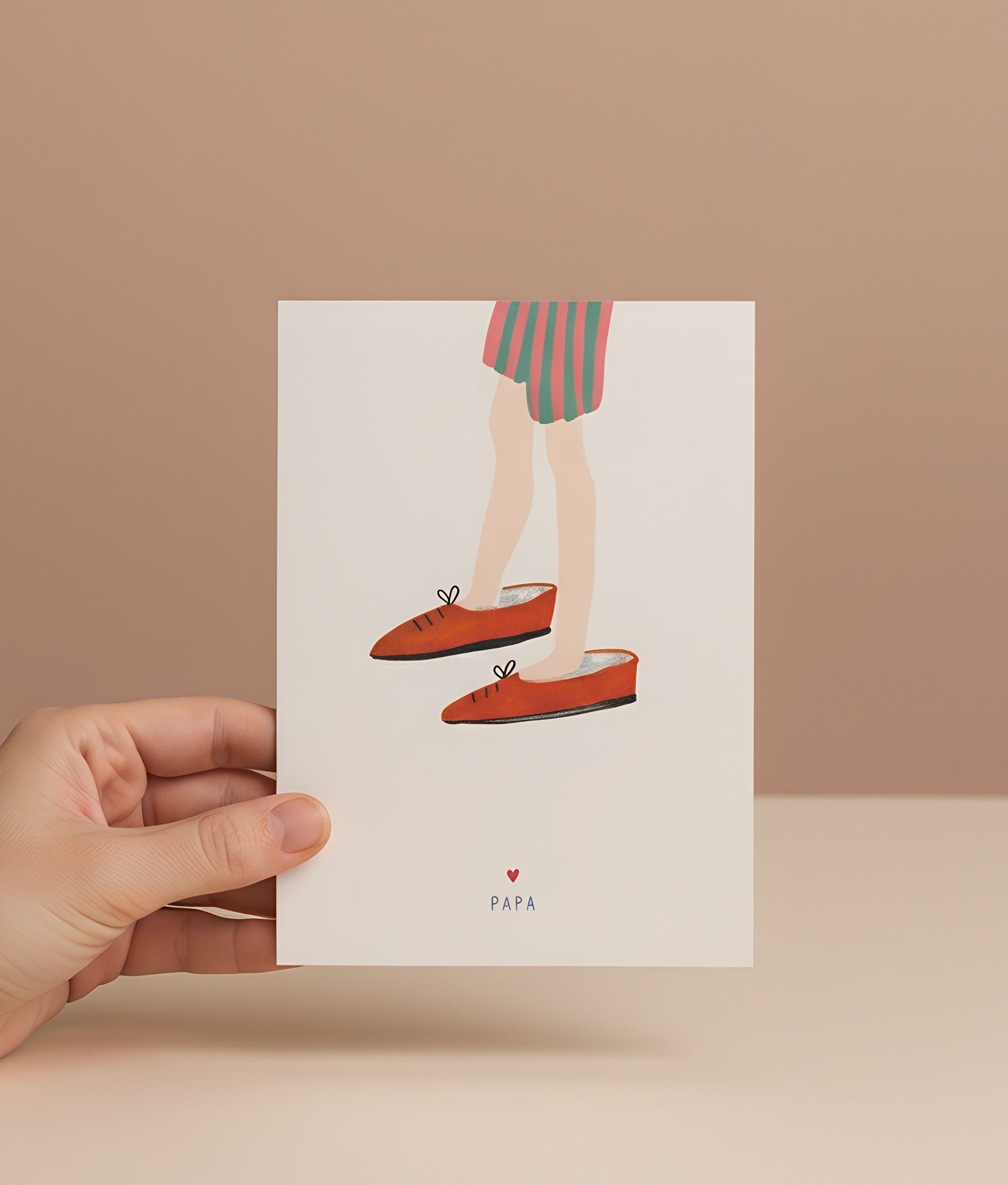 Souliers Papa Greeting Card