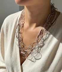 SPIRALINA Champagne Pastel Necklace