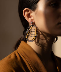 SPIRALINA Gold Earrings