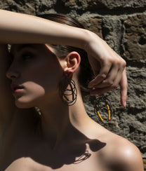 SPIRALINA Gold Earrings