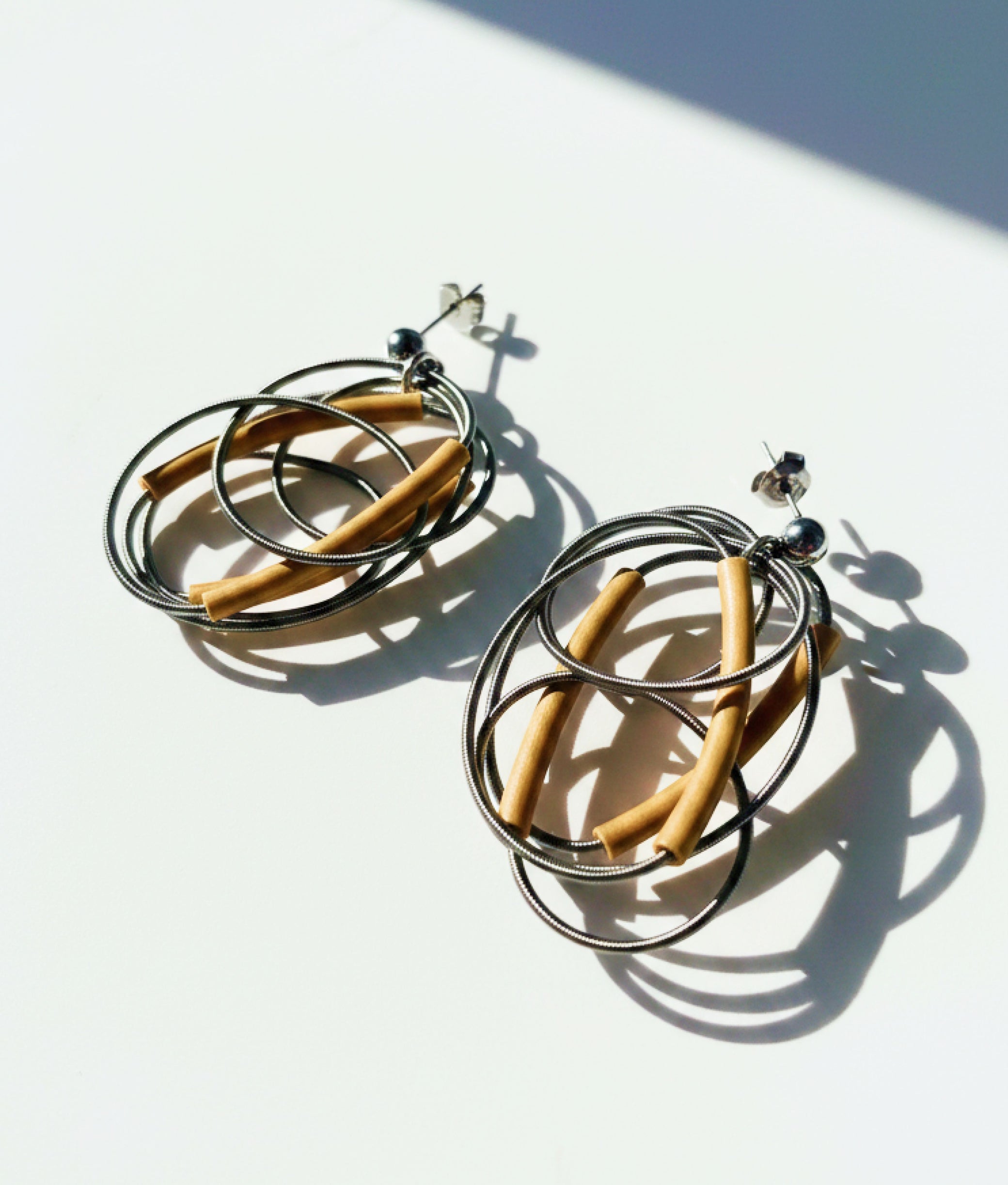 SPIRALINA Gold Earrings