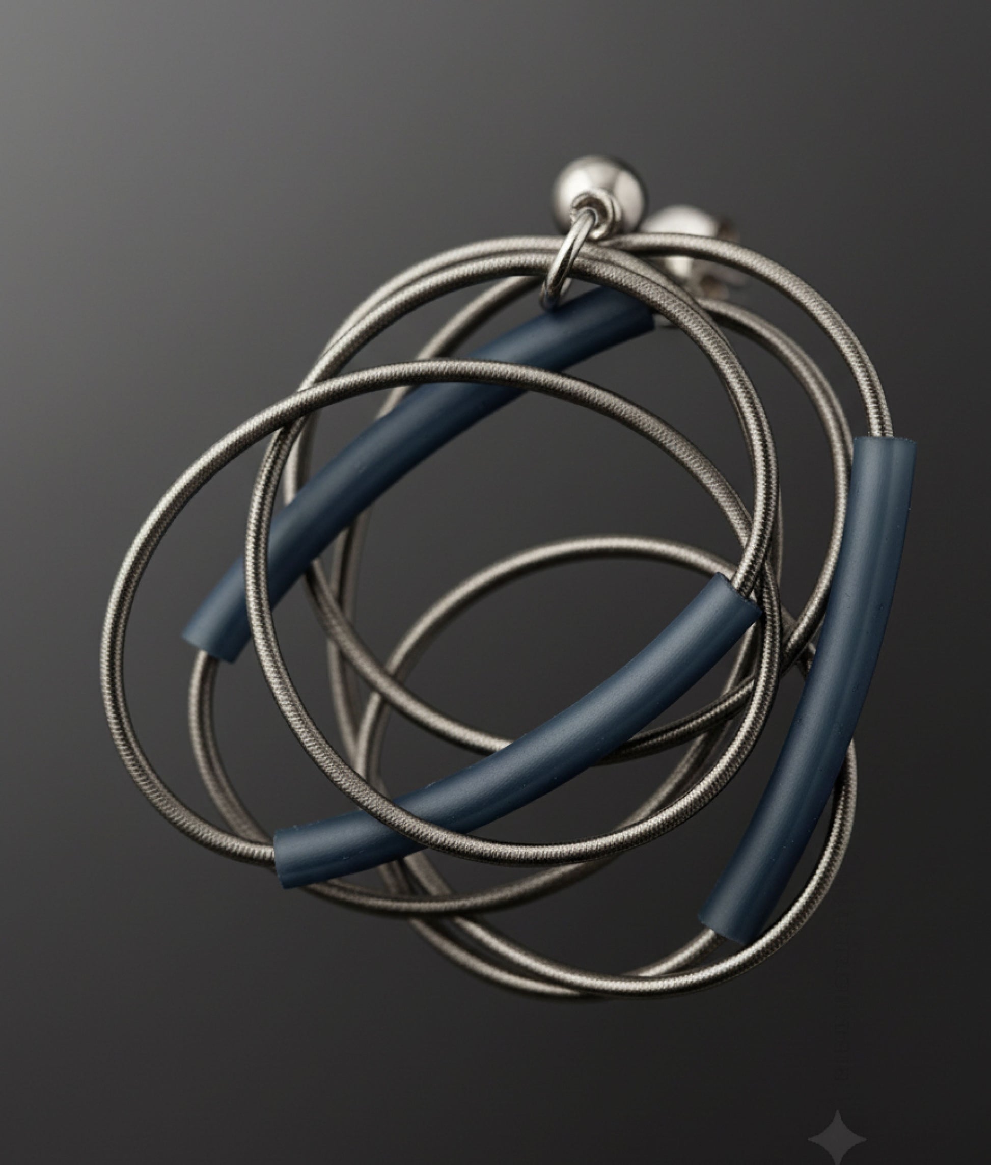 SPIRALINA Grey Earrings