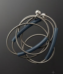 SPIRALINA Grey Earrings