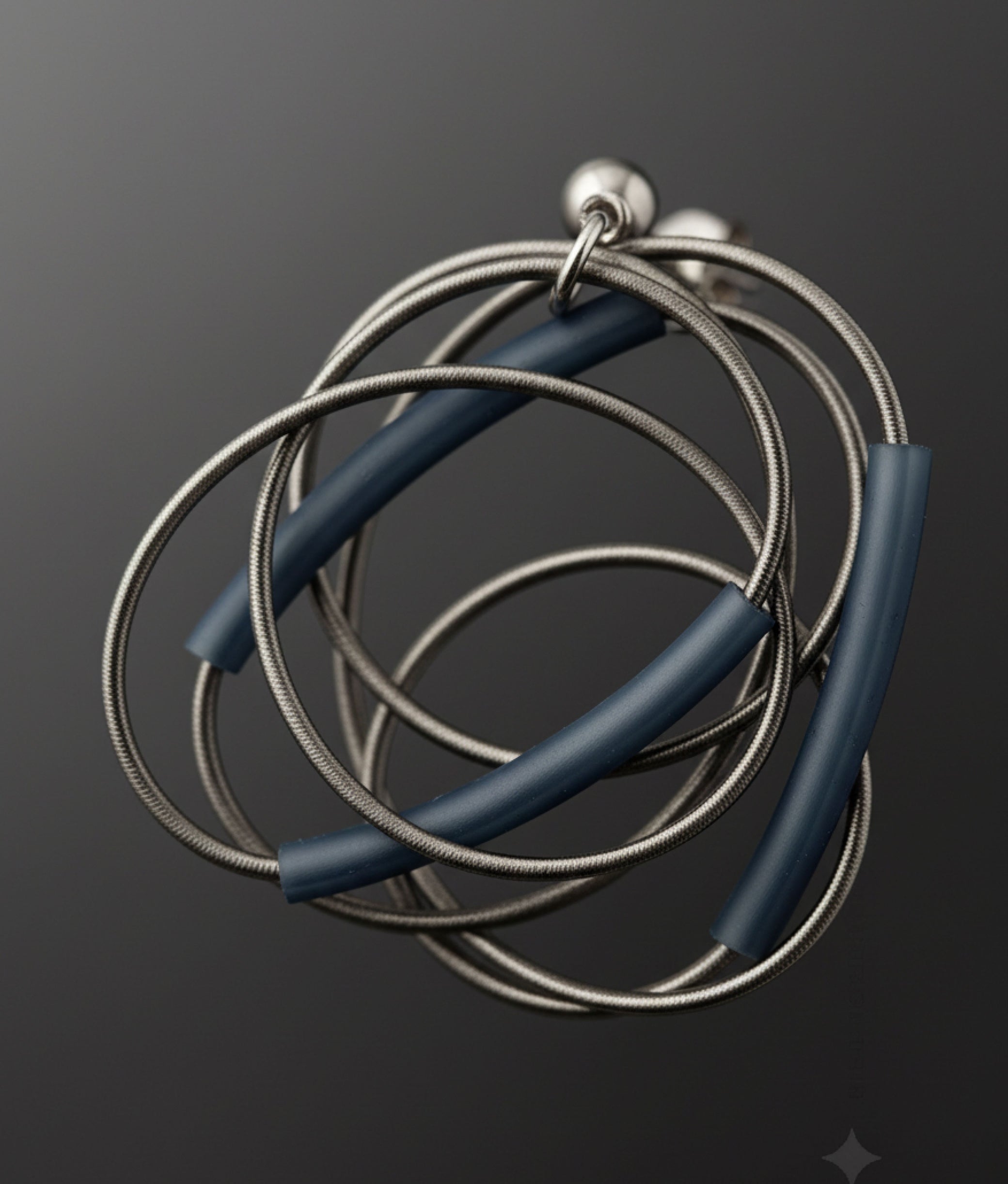 SPIRALINA Grey Earrings