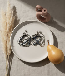 SPIRALINA Grey Earrings