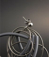 SPIRALINA Silver Earrings