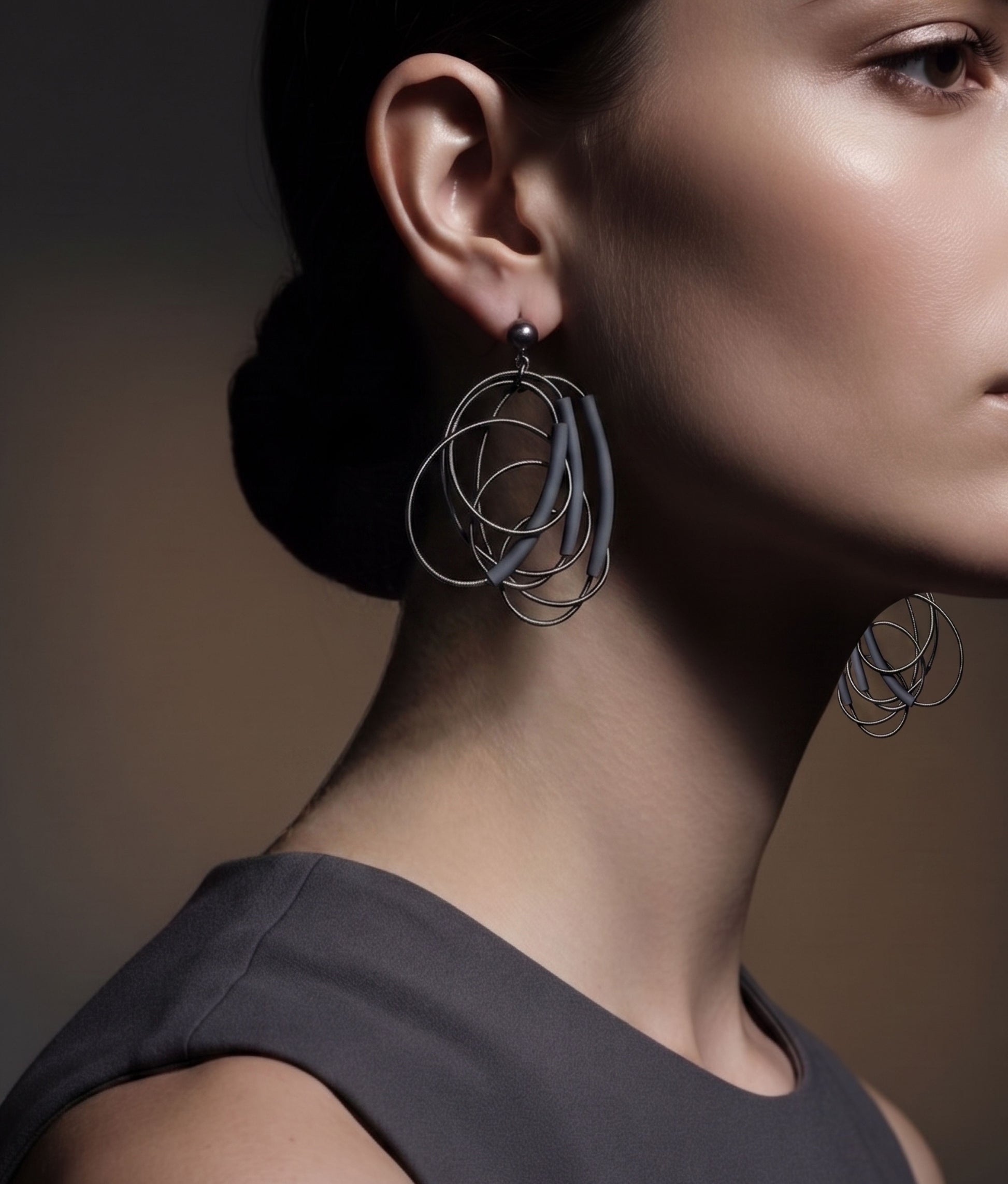 SPIRALINA Silver Earrings