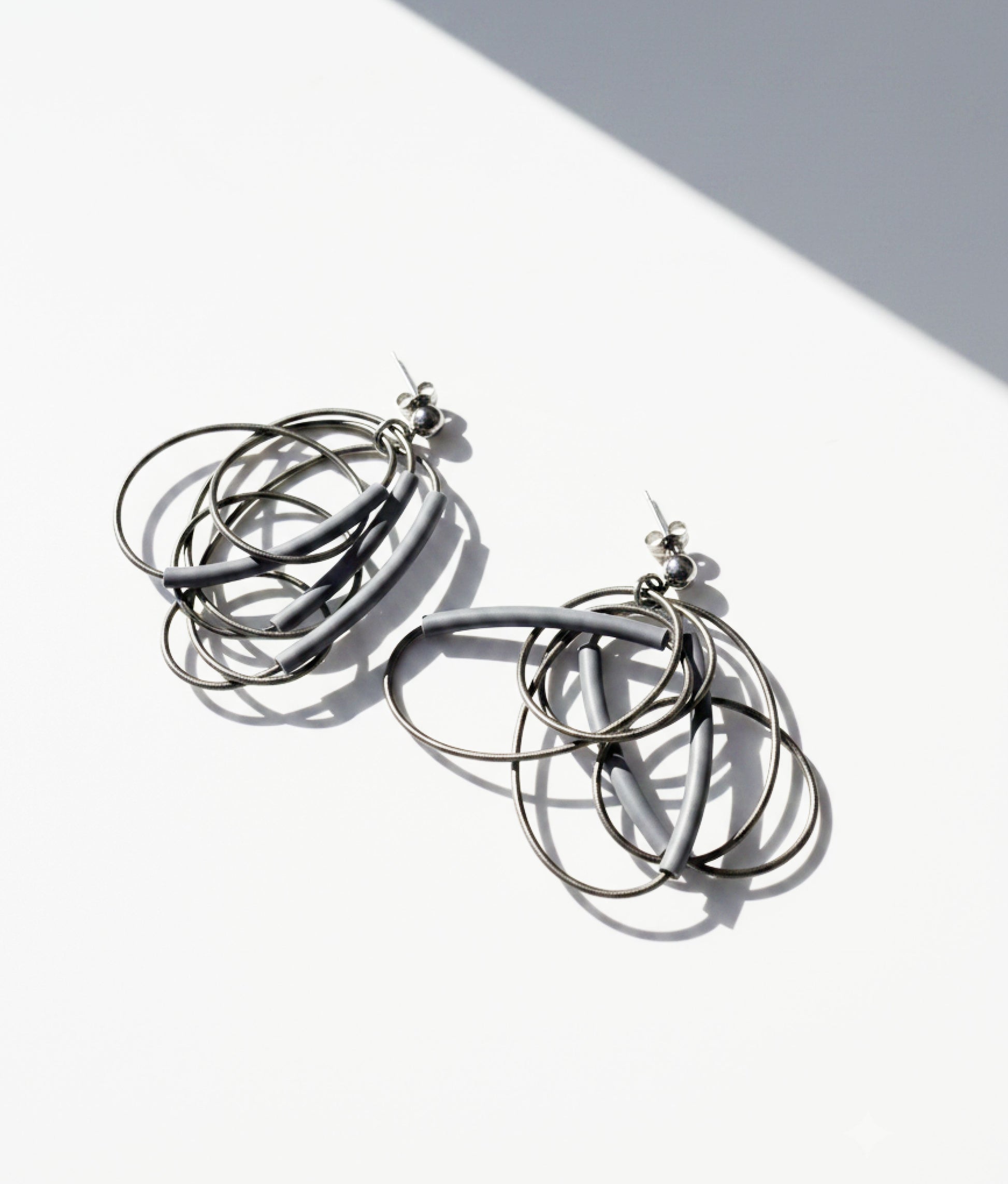 SPIRALINA Silver Earrings