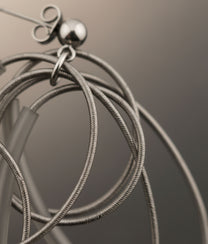 SPIRALINA Smoke Earrings