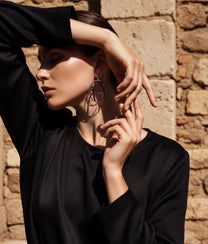 SPIRALINA Titanium Earrings