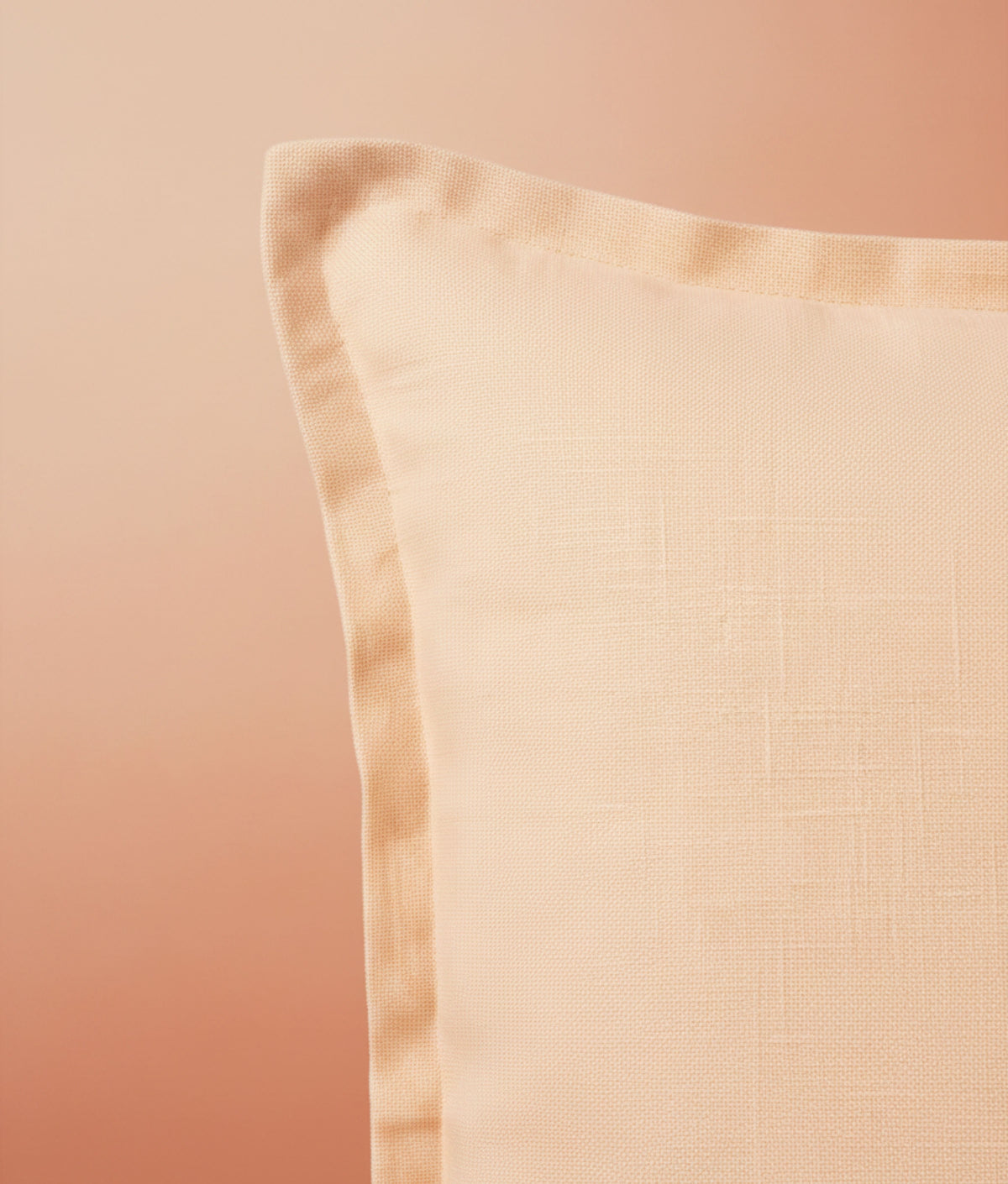 Pink Square Linen Cushion